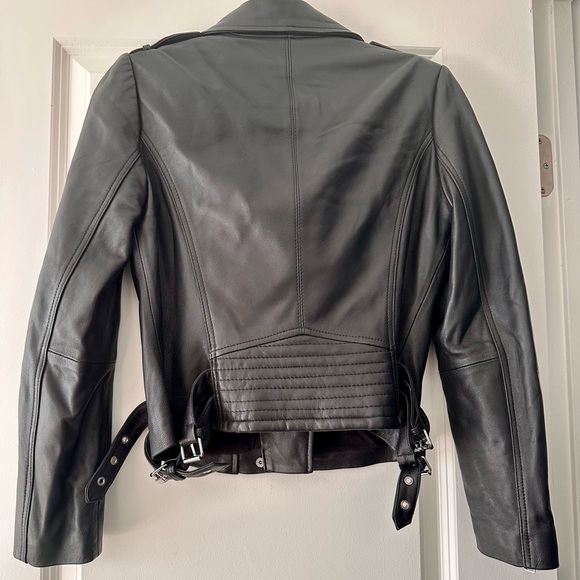 BCBGeneration Black Leather Jacket - Picture 2 of 4